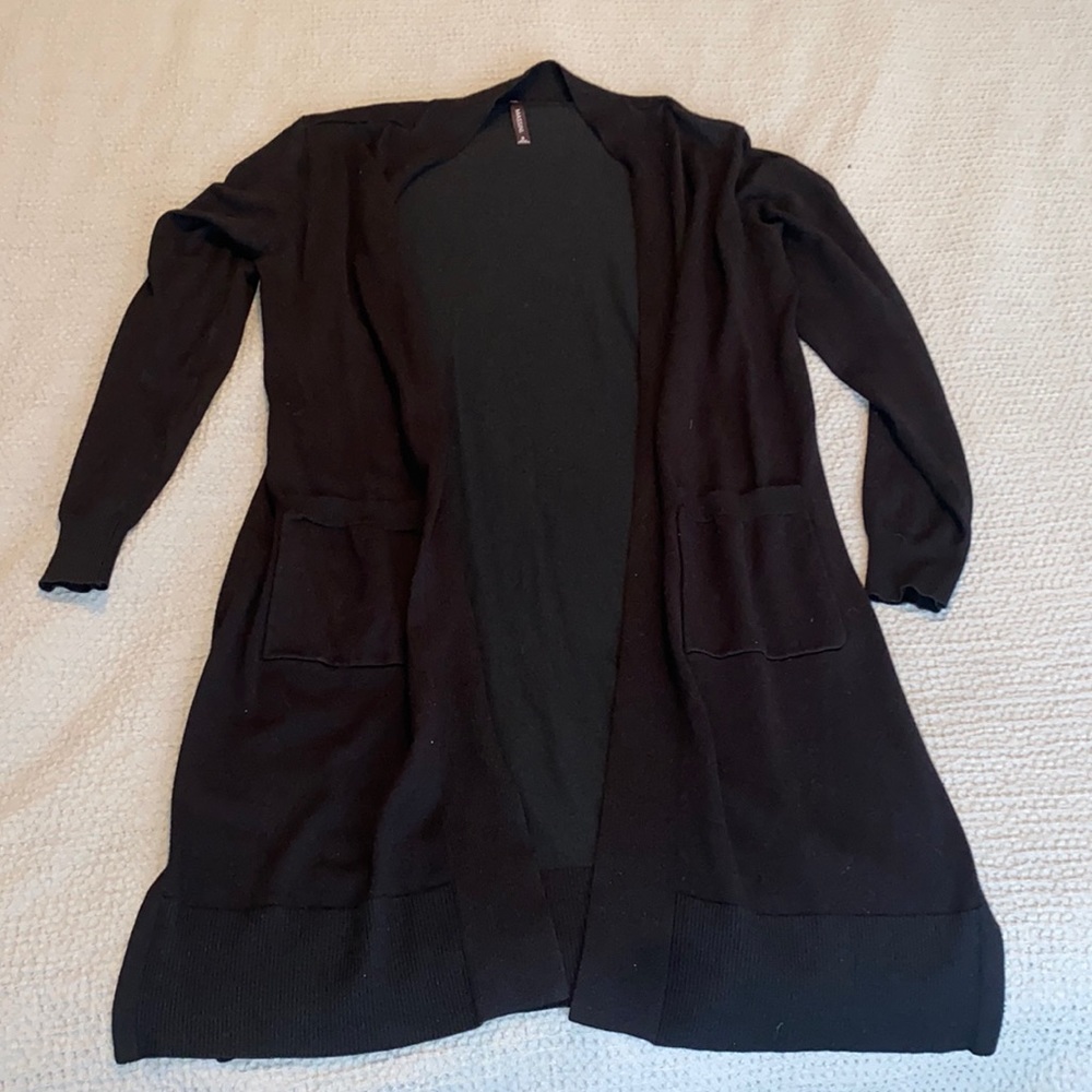 Black cardigan
